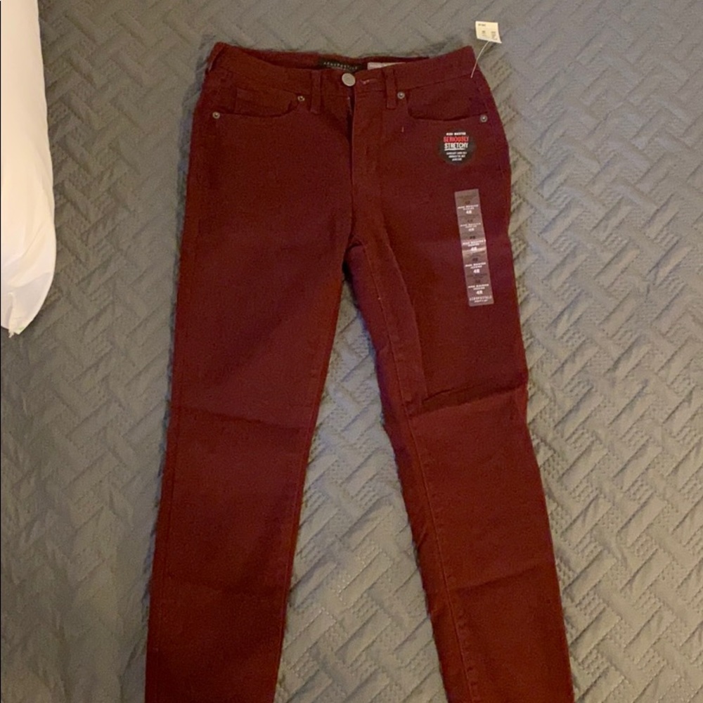 Aeropostale maroon Jeggings